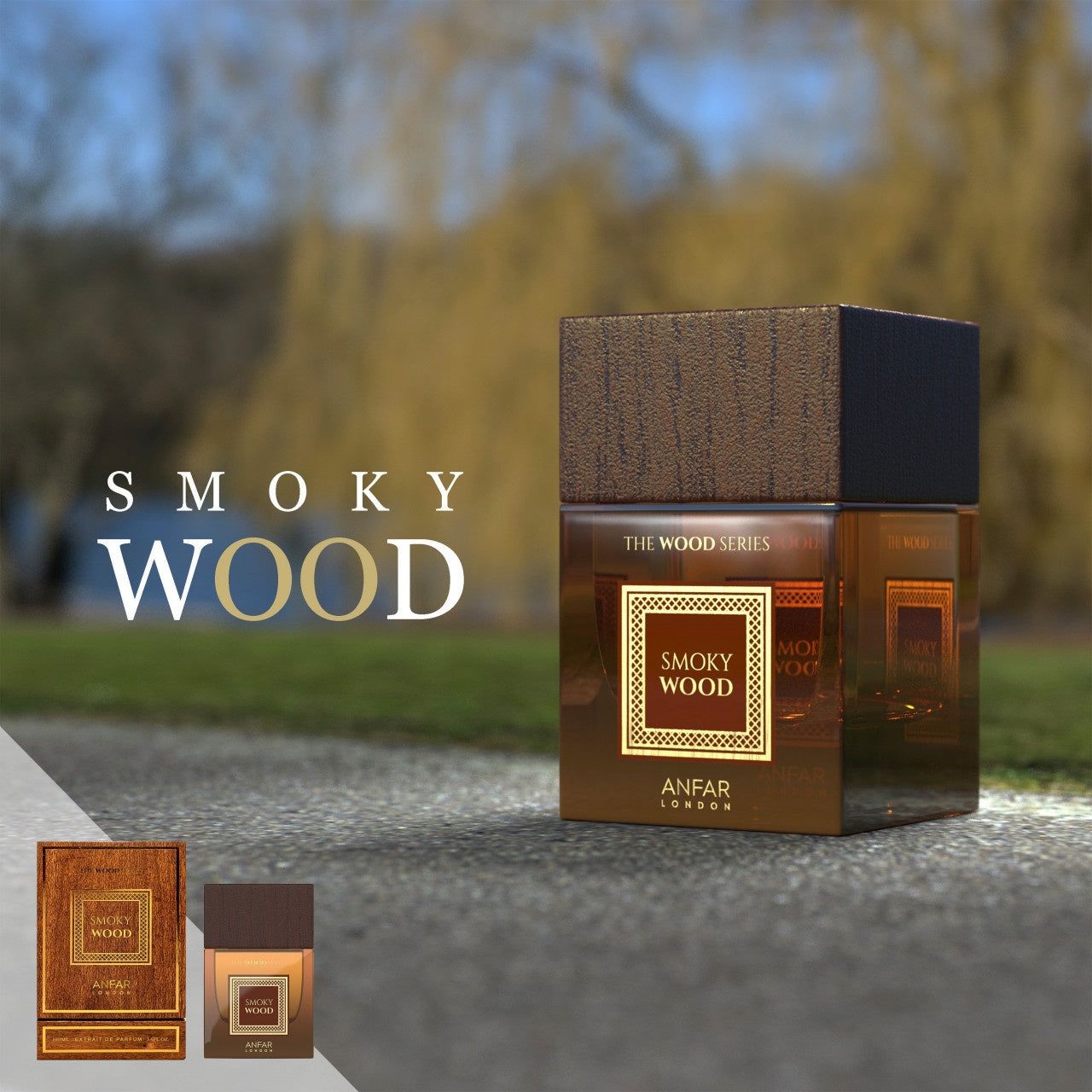 SMOKY WOOD by ANFAR LONDON, extract de parfum, barbati, 100ML